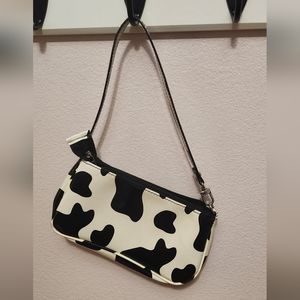 Shien cow print shoulder bag